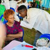 ENT Student Perfoming Otoscopy ENT Student Performing otoscopy